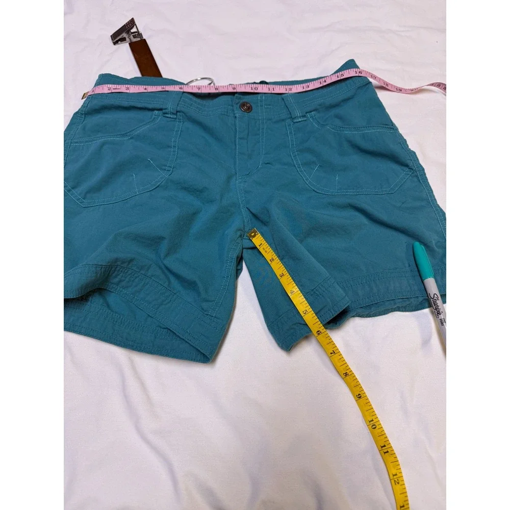 KÜHL Women's Kontra Shorts 8 Teal‎ Blue Hiking Outdoor EUC